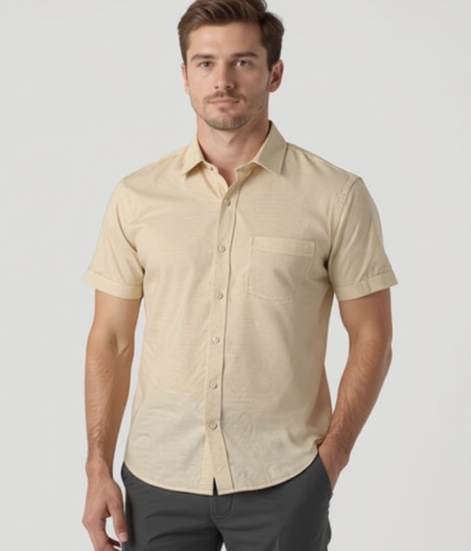 Camisa de Linho Bege