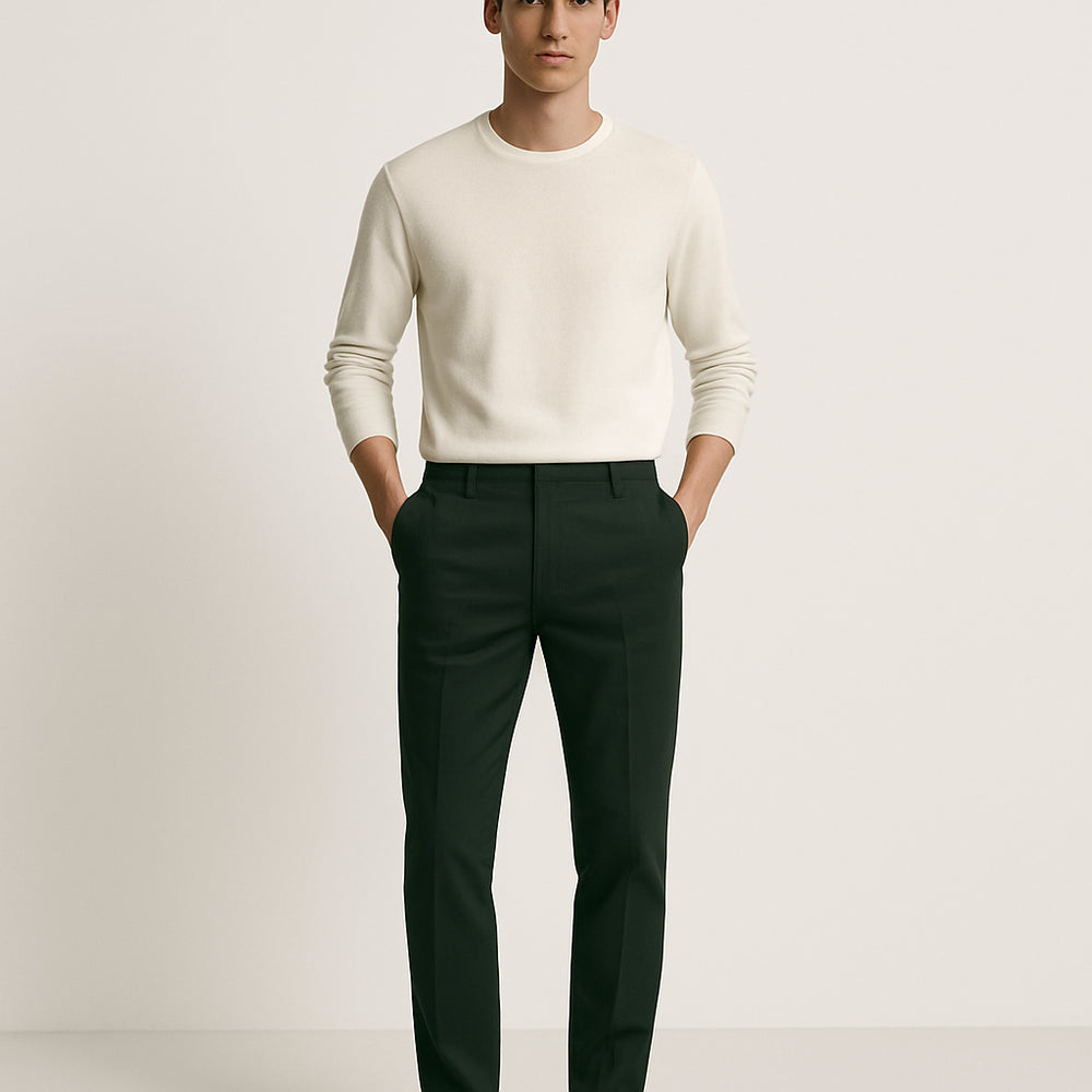 Calça Chino Premium Verde-Escura