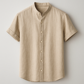 Camisa de Linho Bege