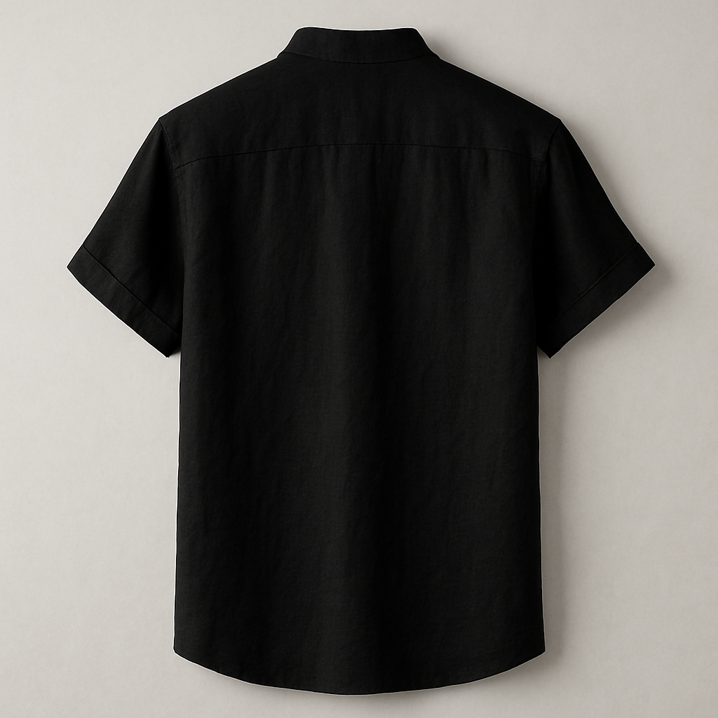 Camisa de Linho Preta