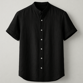 Camisa de Linho Preta