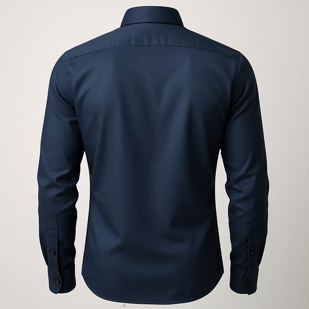 Camisa Social Italiana Azul-Marinho