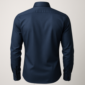 Camisa Social Italiana Azul-Marinho