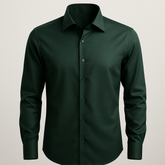 Camisa Social Italiana Verde- Escura