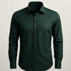 Camisa Social Italiana Verde- Escura
