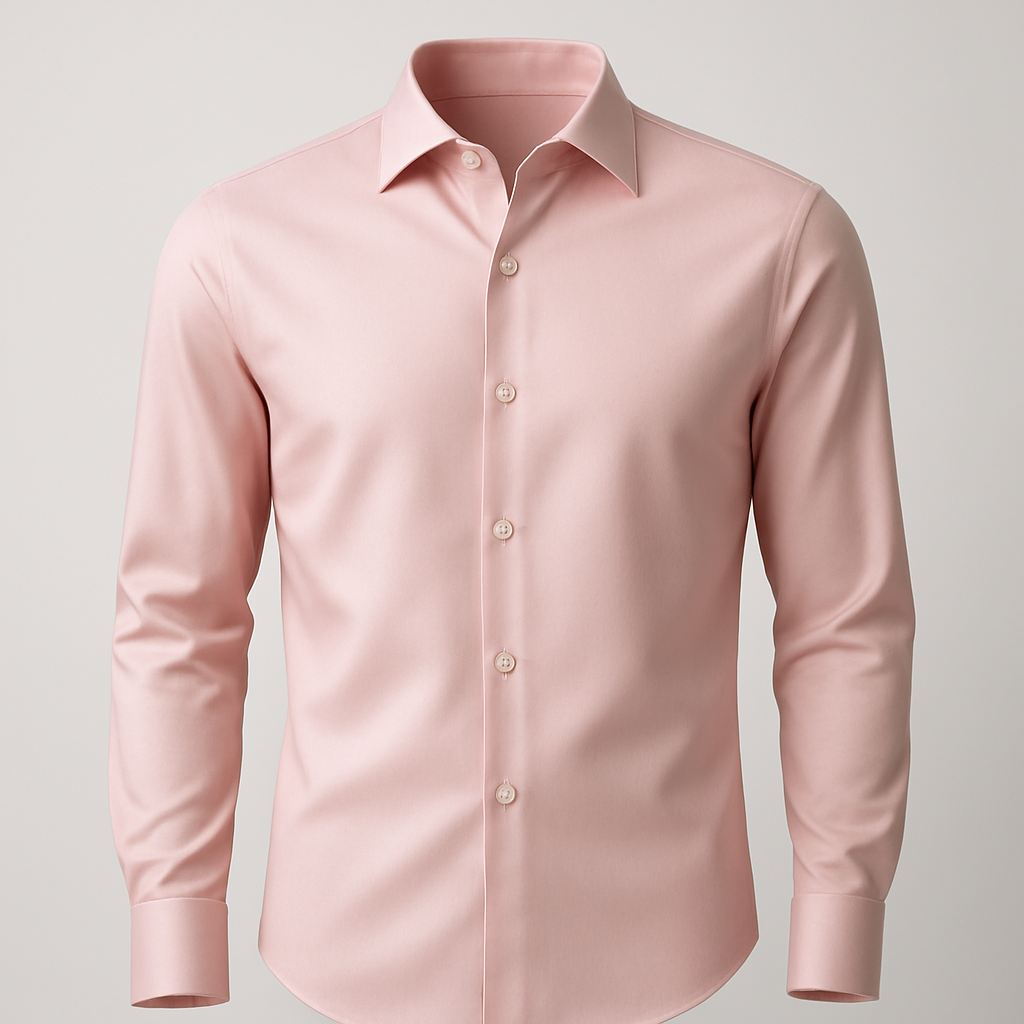 Camisa Social Italiana Rosa
