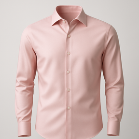 Camisa Social Italiana Rosa
