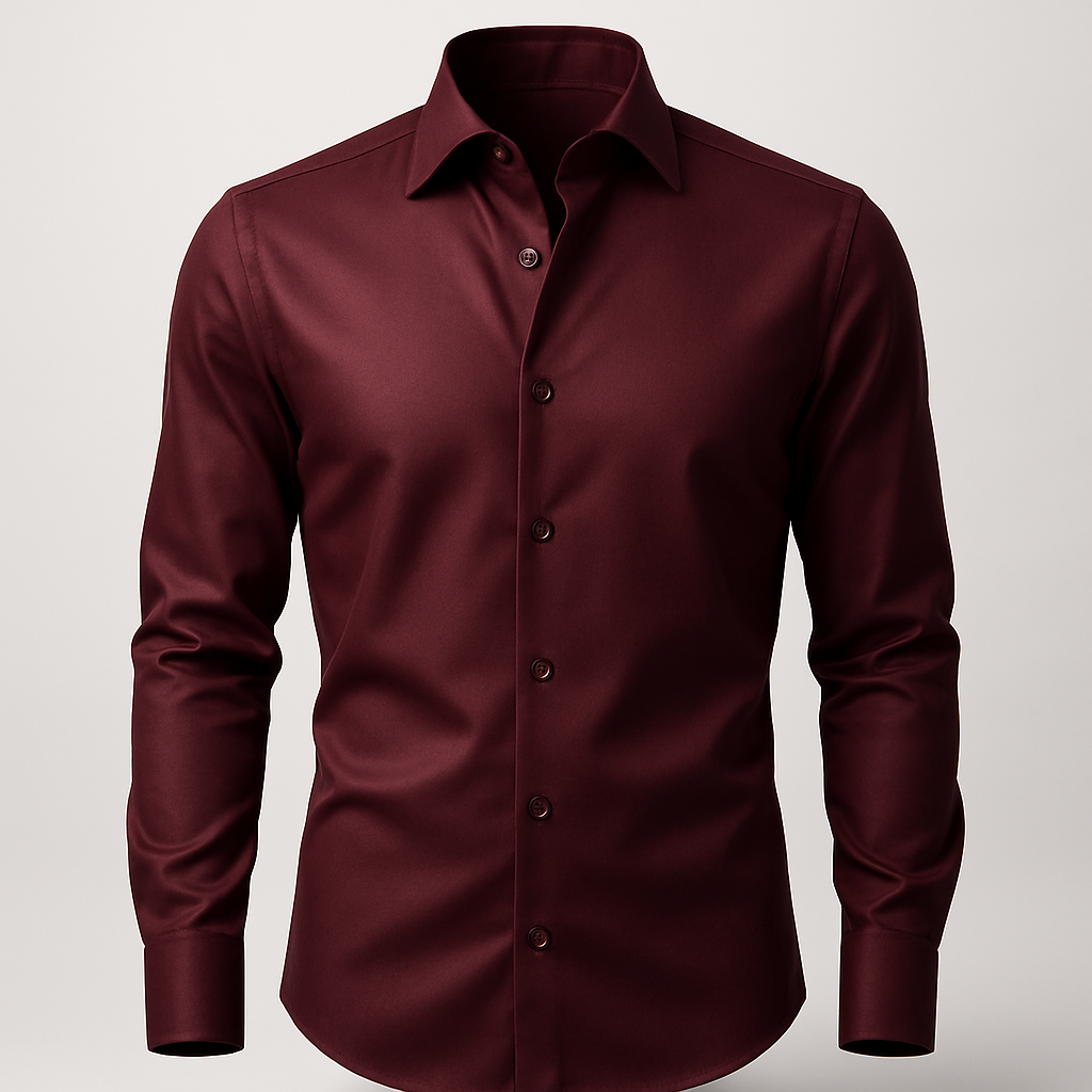 Camisa Social Italiana Vinho